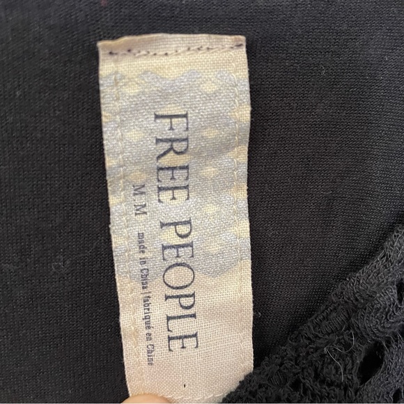 Free People Zanna Amhurst Black Crochet Dress Womens Medium - Picture 12 of 13